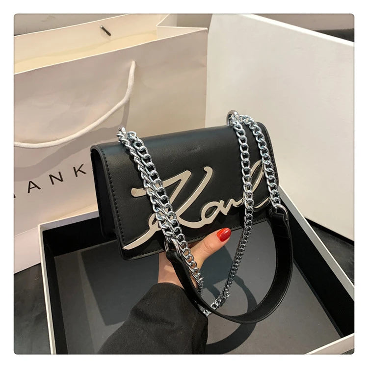 This Year's Popular Bags for Women New Fashion Letter Trend Shoulder Bag Ins Women's Crossbody Small Square Bag Наклонная Сумка - reetell