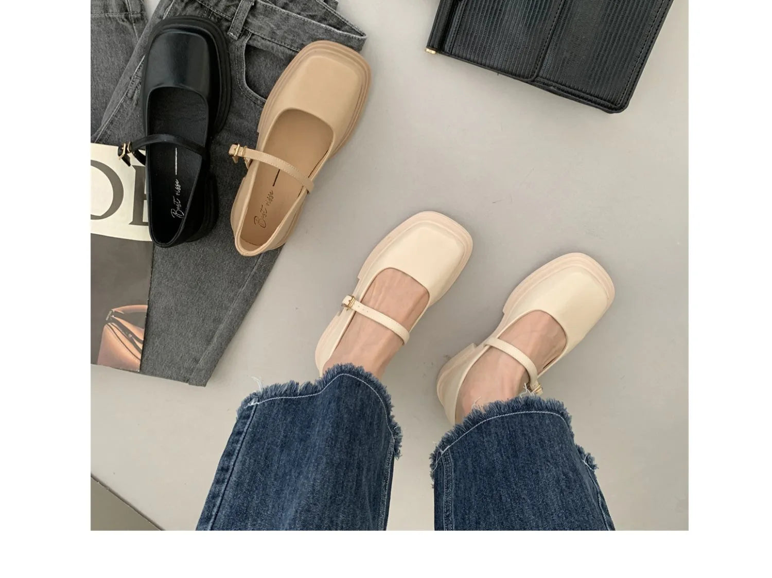 Soft Soles Women Shoe Comfortable Japanese Thick Soled Leather Shoes Women Spring Autumn New 2024 British Style Shoes for Women - reetell