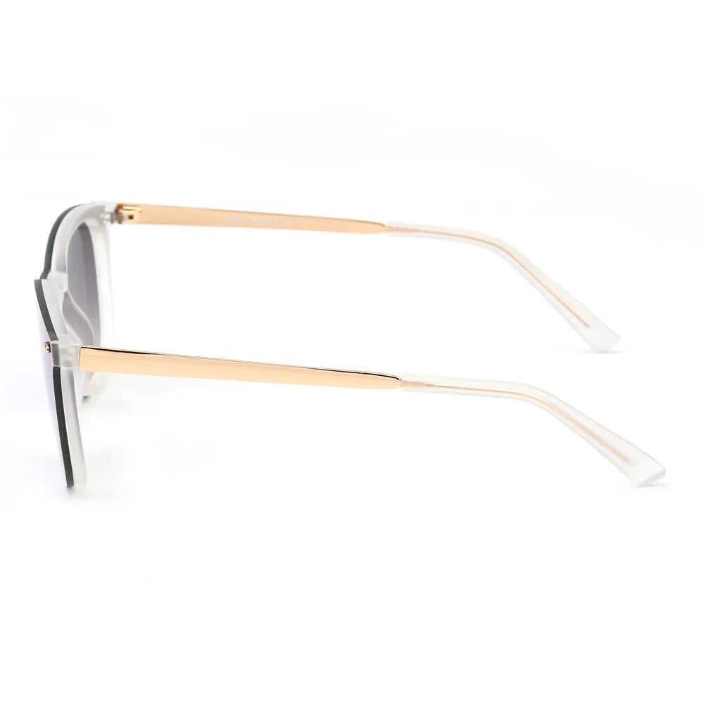 JIM Trendy Rimless Mirrored Sunglasses Reflective Sun Glasses for Women Men UV400 - reetell