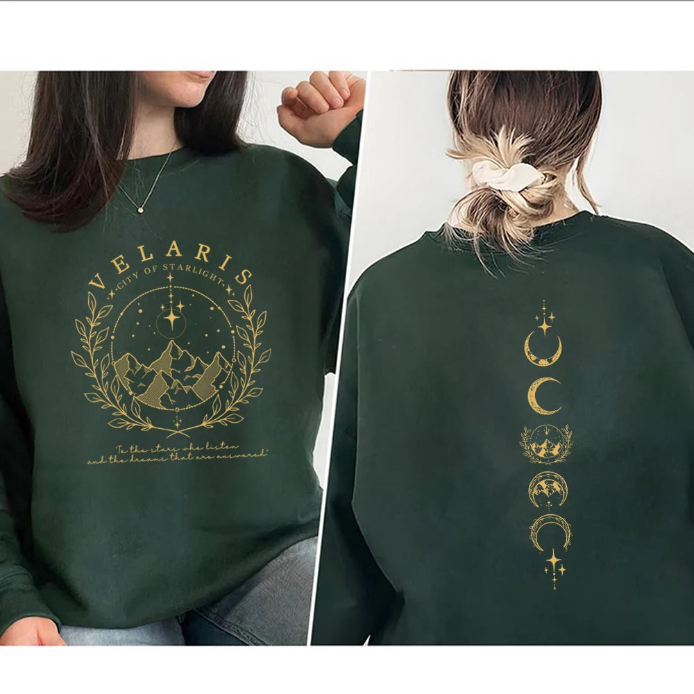 Velaris Sweatshirt Velaris City of Starlight Shirt The Night Court Shirts SJM Merch ACOTAR Hoodie Unisex Long Sleeve Sweatshirts - reetell