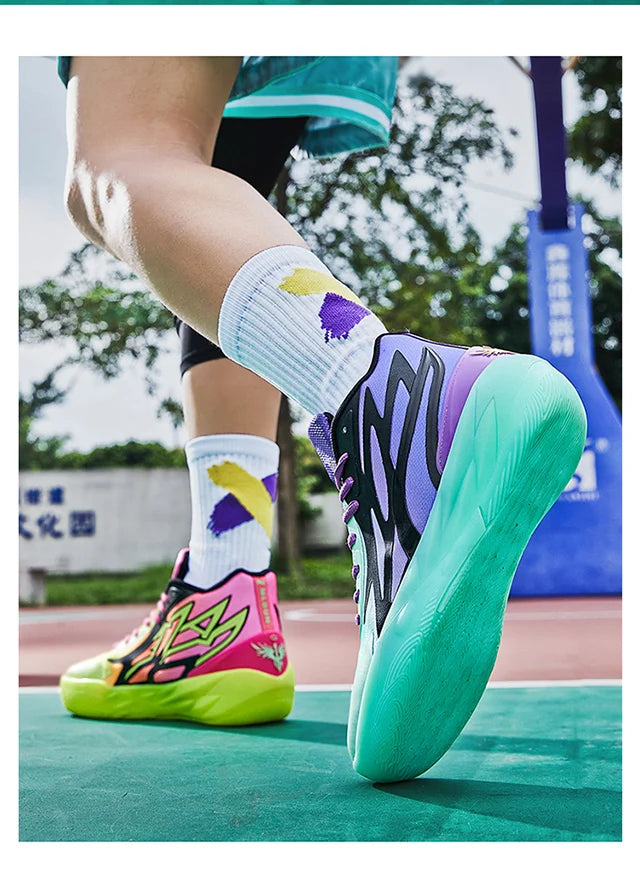 High Quality Lamelo Ball 2 Generation Basketball Shoes Actual Combat Non-slip New Sports Shoes for Men and Women