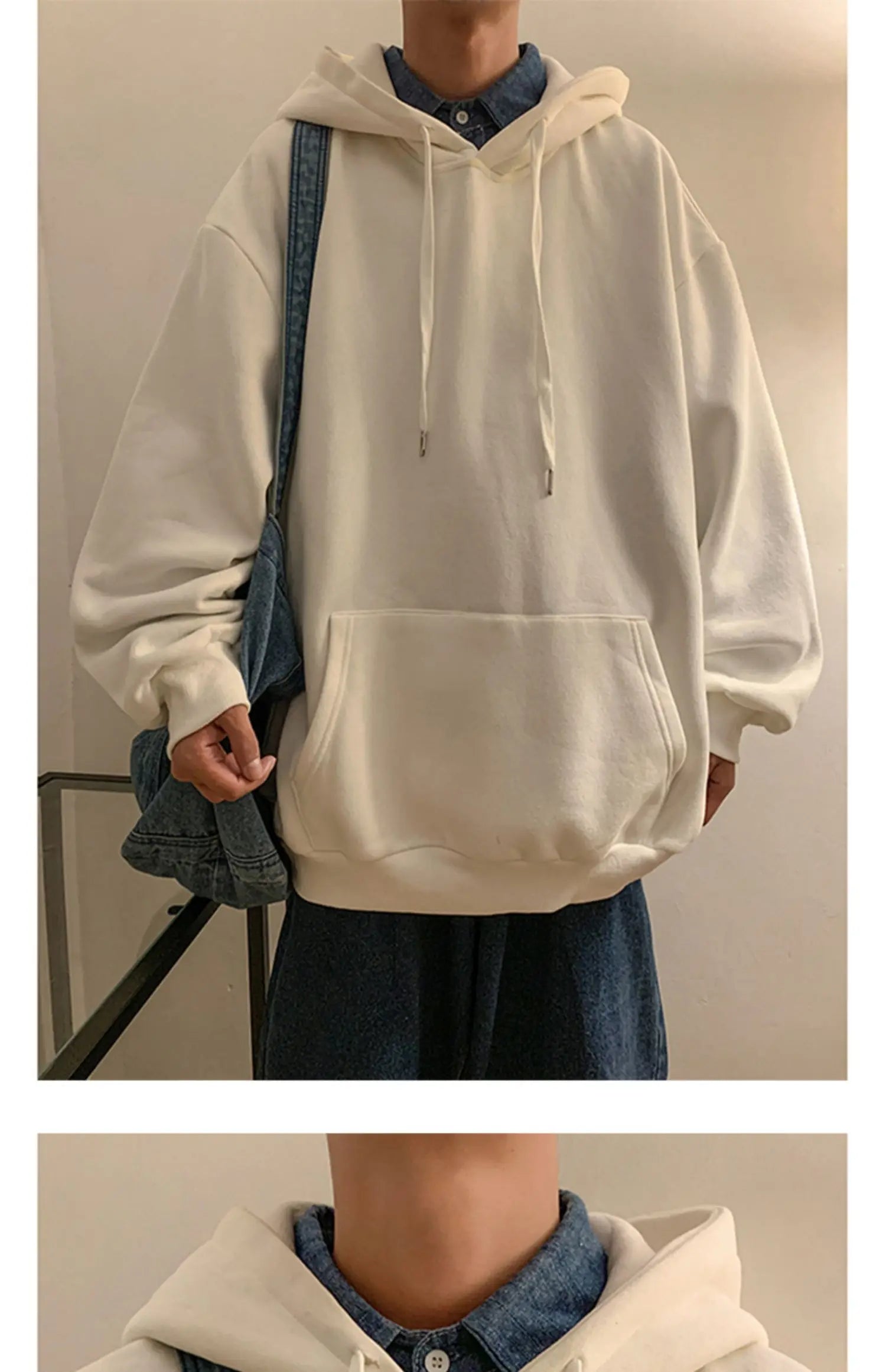 6 Colors Spring Autumn Hoodie Men Harajuku Fashion Casual Oversized Hoodies Couples Loose Hooded Sweatshirt Streetwear - reetell