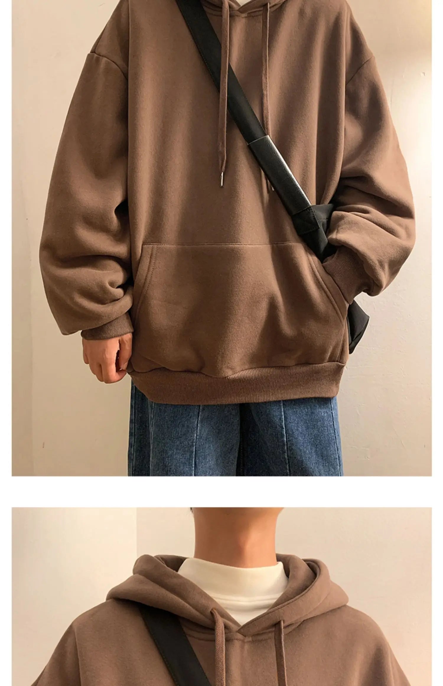 6 Colors Spring Autumn Hoodie Men Harajuku Fashion Casual Oversized Hoodies Couples Loose Hooded Sweatshirt Streetwear - reetell