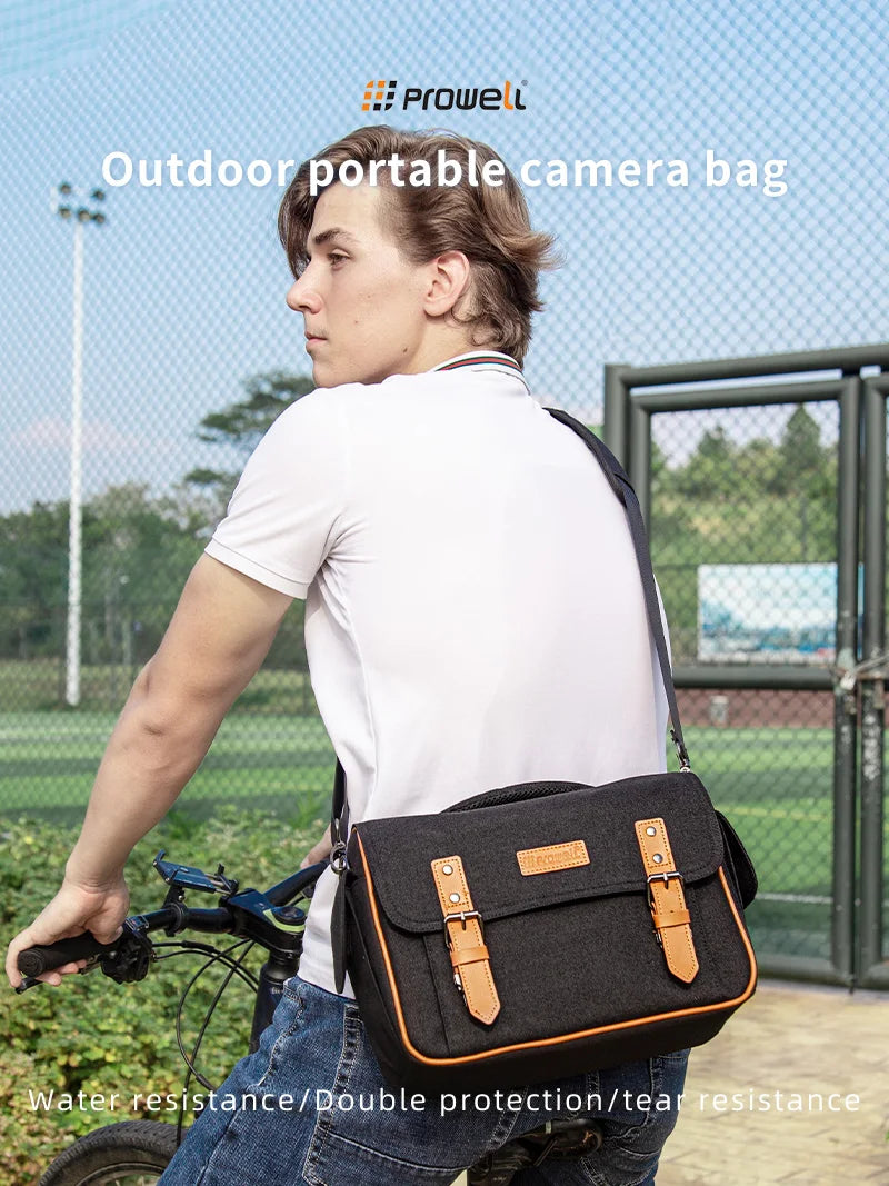 Camera Bag Case Crossbody Shoulder Bag DSLR SLR Photography Flap Gadget Camera Bag for Canon Nikon Sony Camera