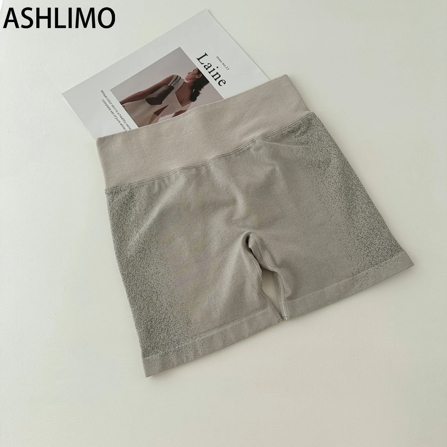 ASHLIMO Gym Shorts Women Sports Yoga Pants Ignite Shorts 4.5" Seamless High Stretch Workout Scrunch Butt Yoga Seamless Leggings - reetell