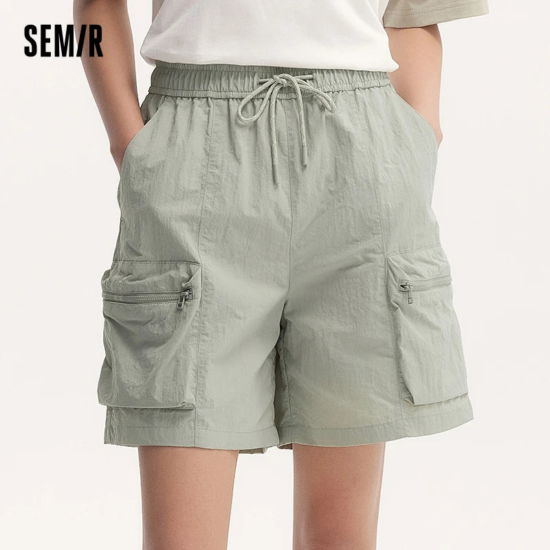 Semir Women Shorts 2024 Summer Cool And Loose-Fitting Textured Shorts Casual Style Short Pants Women - reetell