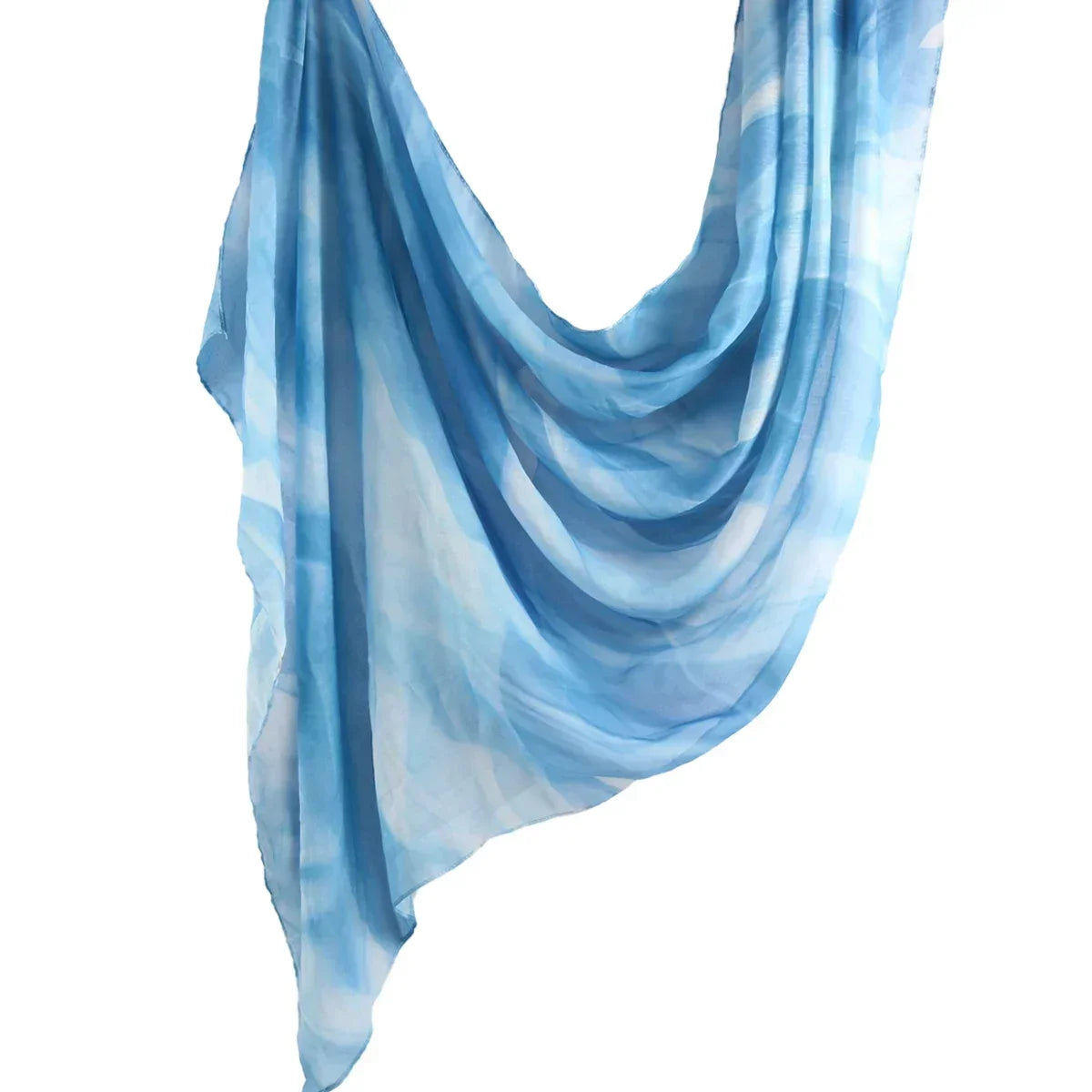 2024 New Print Breathable Hijabs Rayon Viscose Woven Tie-Dye Colorful Shawls Muslim Women Head Scarf Hijabs