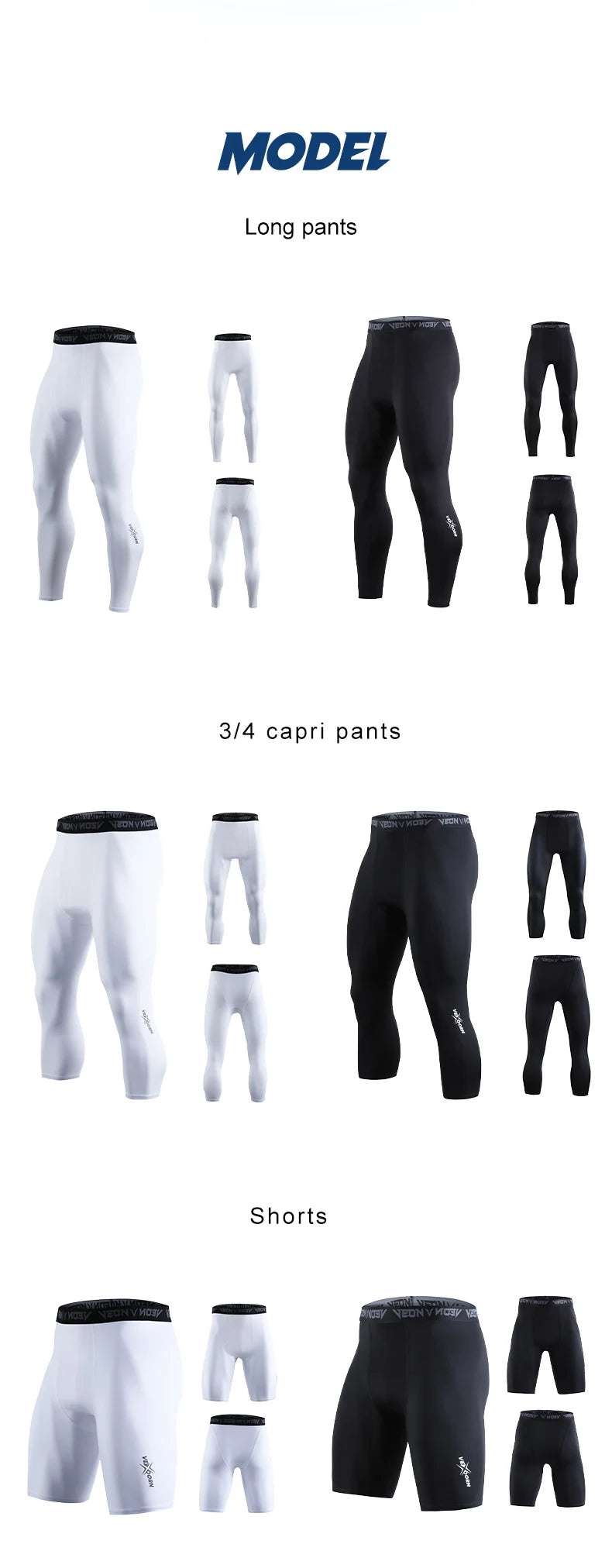 Mens Compression Pants Tights Cool Dry Leggings Sports Baselayer Running Tights Athletic Workout Active Shorts