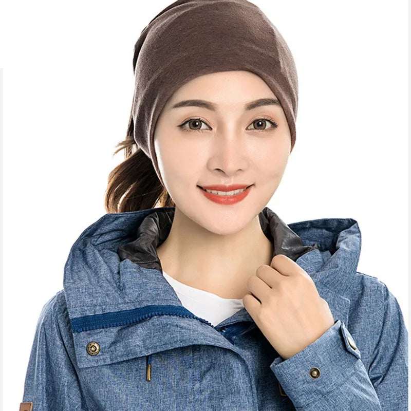 Winter Polar Fleece Man Women Scarf Ring Trendy Neck Warmer Comfy Scarf Ski Motorbike Mask Warm Hat - reetell