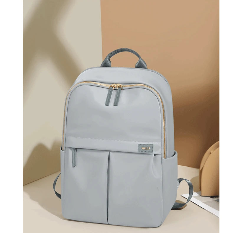 GOLF Backpack Women's Simple Commuting Travel Computer Backpack Canvas Large Capacity Student backpack 16 inch laptop computer