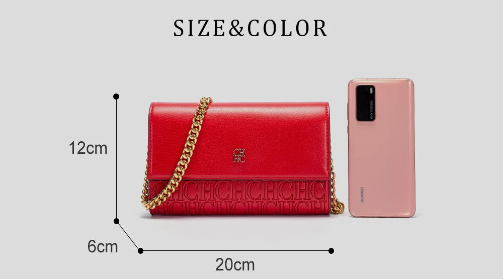 Classic Solid Color Exquisite Craftsmanship Light Luxury Design New 2024 Chain Bag Letter Element Women's Crossbody Bag