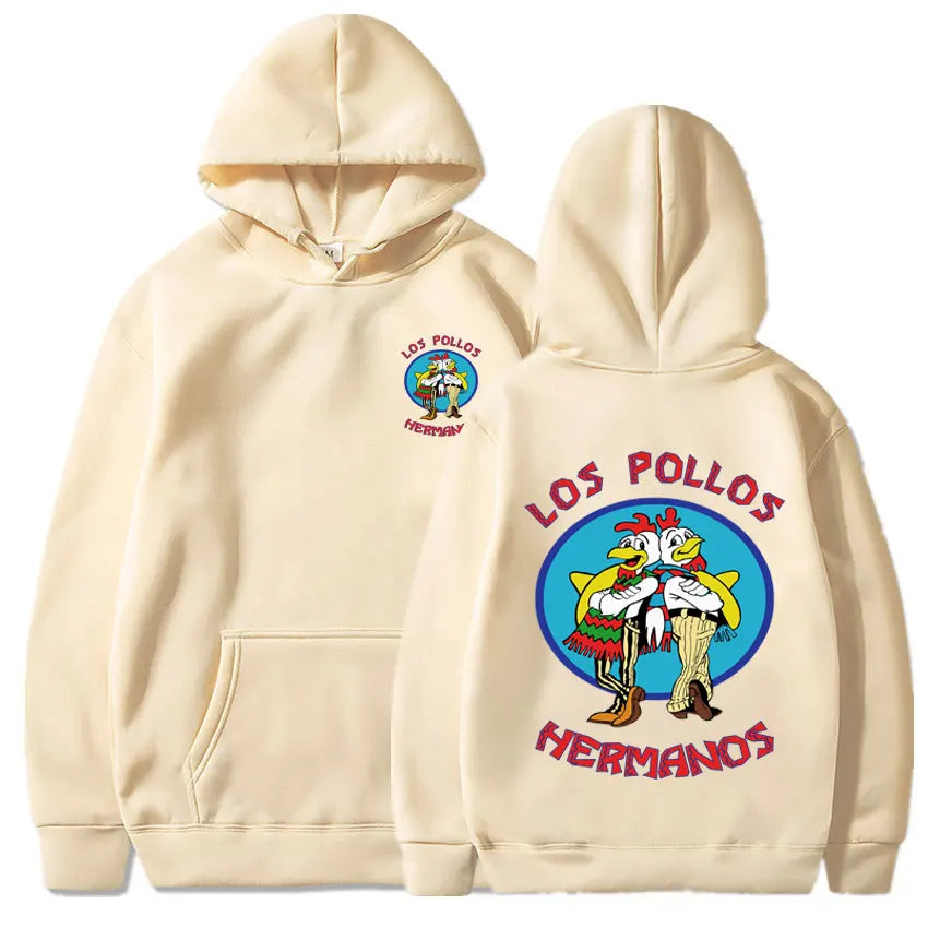 Breaking Bad Hoodie Los Pollos Hermanos Chicken Brothers Print Tracksuit Men Women Fashion Spring Autumn Fleece Loose Sweatshirt - reetell