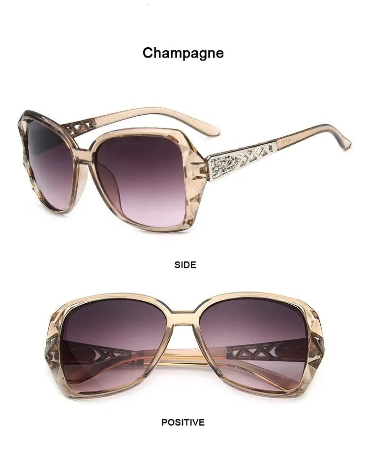 Fashion Square Sunglasses Women Luxury Brand Big Purple Sun Glasses Female Mirror Shades Ladies Oculos De Sol Feminino