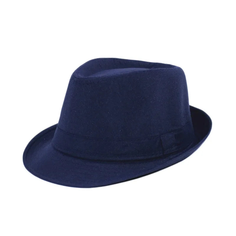 Linen Panama Solid  Jazz Hat Cowboy  Men's Women's Children's British Sun Hat