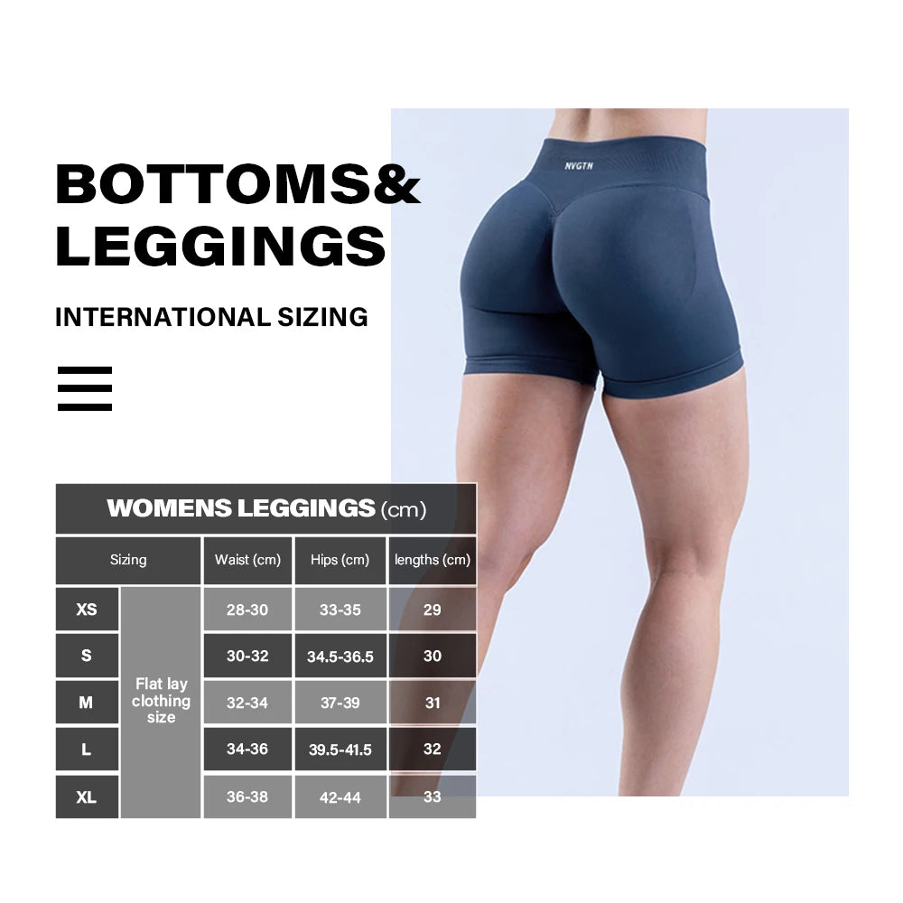 NVGTN Impact Shorts Seamless Half Pants Women Soft  Fitness Outfits Yoga Pants Gym Running Bike Wear - reetell