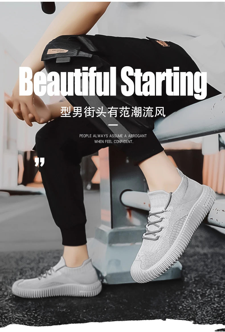 Breathable Men Loafers Outdoor Fashion Running Shoes Classic Comfortable Sneakers for Mens - reetell