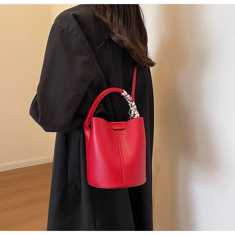 2024 New Women's Bag Fashion Simple Shoulder Bag High Quality Design Handbag PU Commuter Luxury Hot Selling Bolsas Para Mujeres - reetell