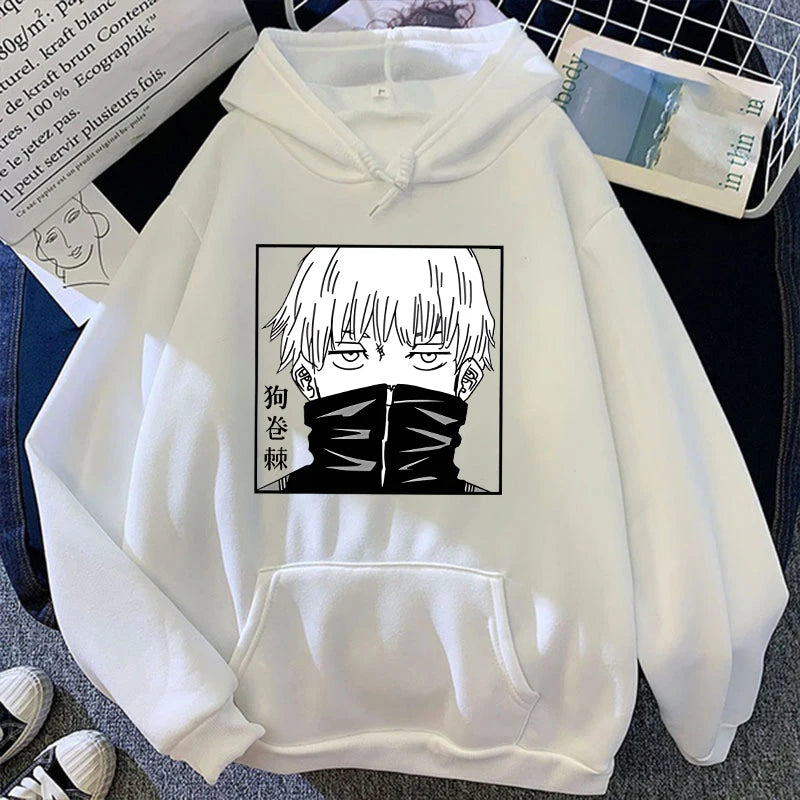 Anime Inumaki Toge Printed Hoodies Men/Women Sweatshirts Casual Hoodie Personality Pullover - reetell