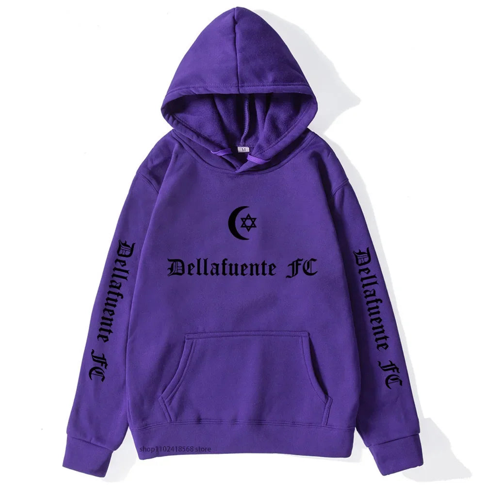 Dellafuente FC Hoodie Women Fashion Hip Hop Sweatshirt Female Harajuku Streetwear Men Clothes Female Hoody Oversized Girls Tops - reetell