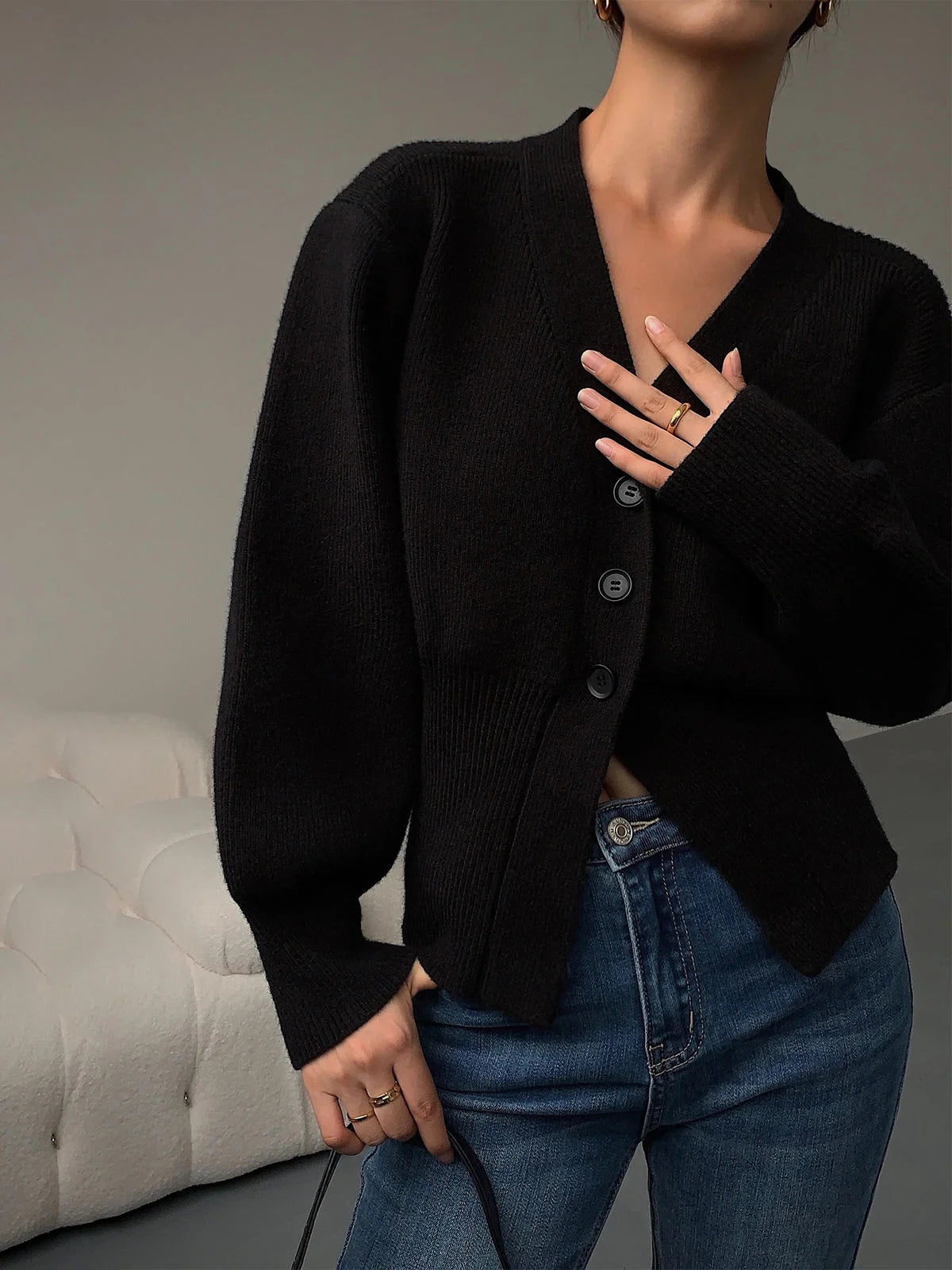 Autumn Sweater Cardigan Coat Women 2024 New Korean Fashion Casual Elegant Long Sleeve Knitted Tops Knitwear Outwear Pull Femme - reetell