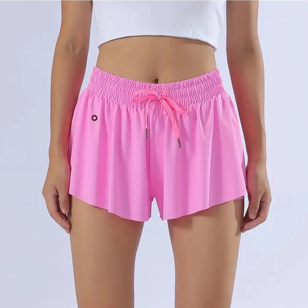 Flowy Athletic Shorts for Women Gym Yoga Workout Running Tennis Skirt Comfy Skort Lounge Cute Clothes Casual Summer - reetell