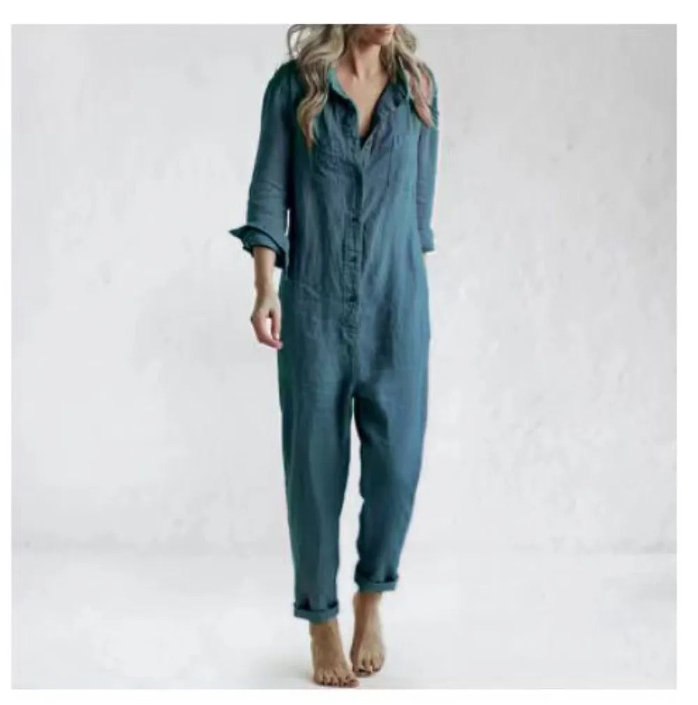 Casual Jumpsuit Women Overalls 2023 Autumn Winter Clothes Solid Streetwear Jump Suits Fashion Rompers Overall Jogger Playsuits