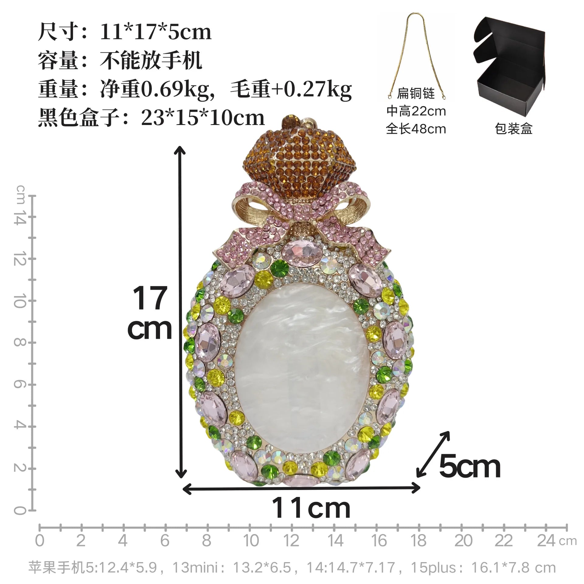 XIYUAN New Women Crystal Shell Evening Purse Bags Party Rhinestones Handbag Bridal Wedding Gems Clutch Bag Lady Stones Clutches