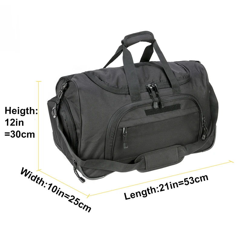 Waterproof Gym Bag Men Sports Travel Bags Military Tactical Duffle Luggage Outdoor FitnessTraining Bag