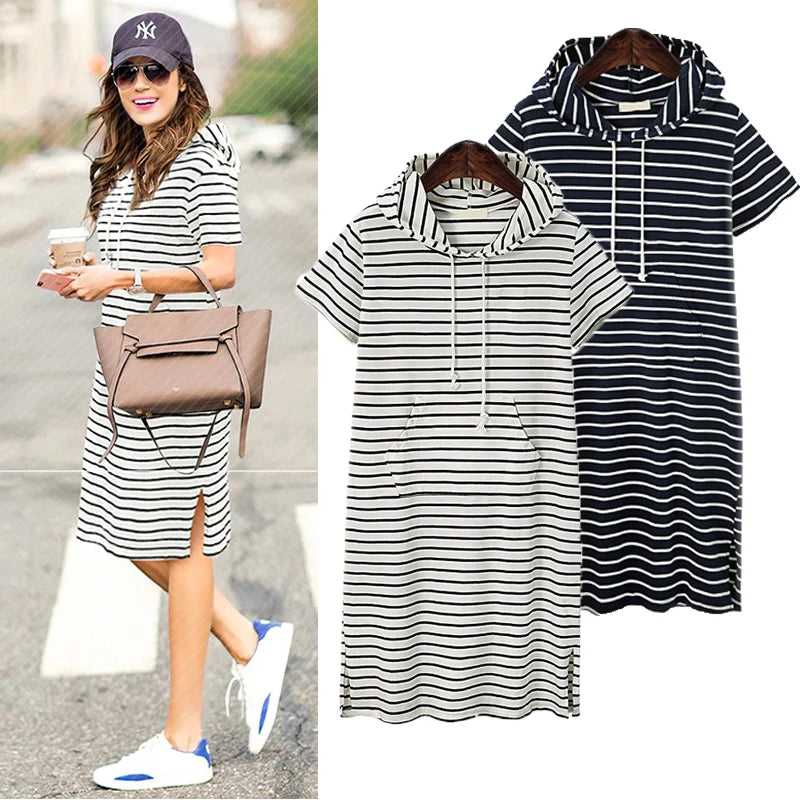 Women Summer Casual Striped Maternity Dresses Clothes Short Sleeve Knee Length Pregnancy Dress Session Pleated Baby Shower Pink