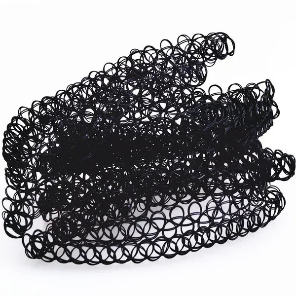 Delysia King 12 Pieces / Set Gothic Punk Elastic Hollow Chocker Women Jewelry Fishline Tattoo Stretch Vintage  Necklace