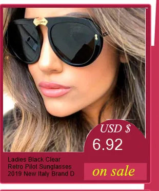 Flat Top Aviation Sunglasses Women UV400 Retro Brand Designer Luxury Mirror Sun Glasses For Female Ladies Metal Frame Eyewear - reetell