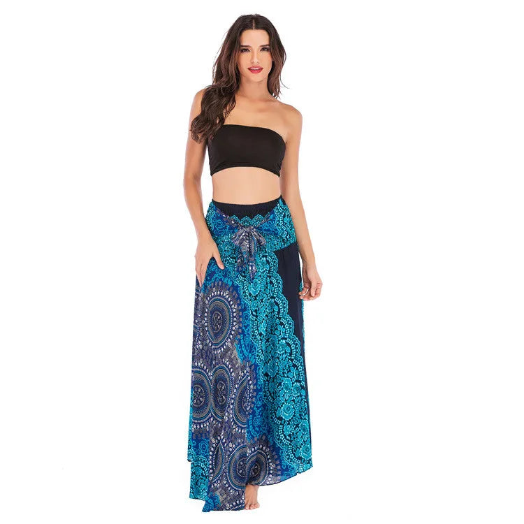 Sexy Summer Long Boho Bottom Women Skirt Vintage Casual Ropa Mujer Faldas Loose Fashion y2k Maxi Skirts Woman Clothing Saia Jupe - reetell