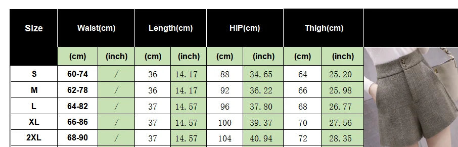 Autumn Winter New High Waist Elegant Shorts Women's Clothing 2023 New Temperament Commute Zipper Patchwork Pants for Female - reetell