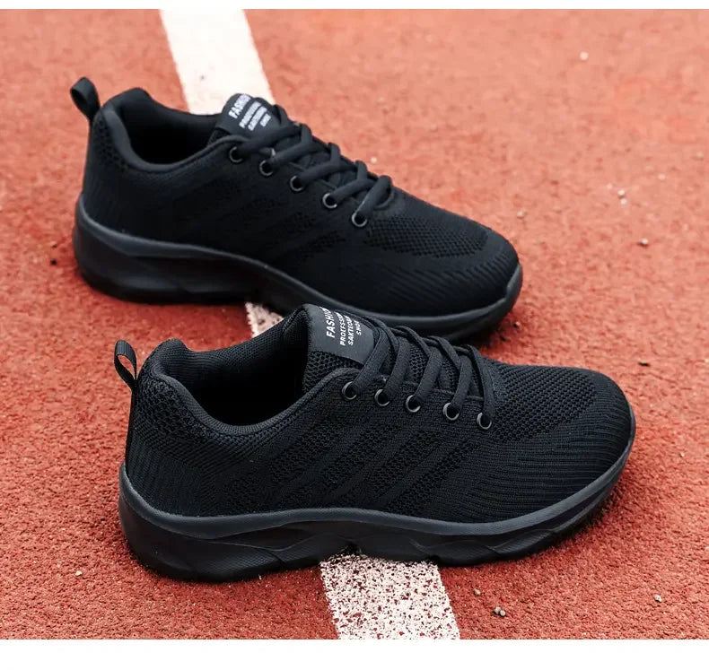 Woman Sneakers Casual Shoes 2023 New Breathable Walking Mesh Lace Up Flat Vulcanized Shoes Women Tenis Running Shoes for Women