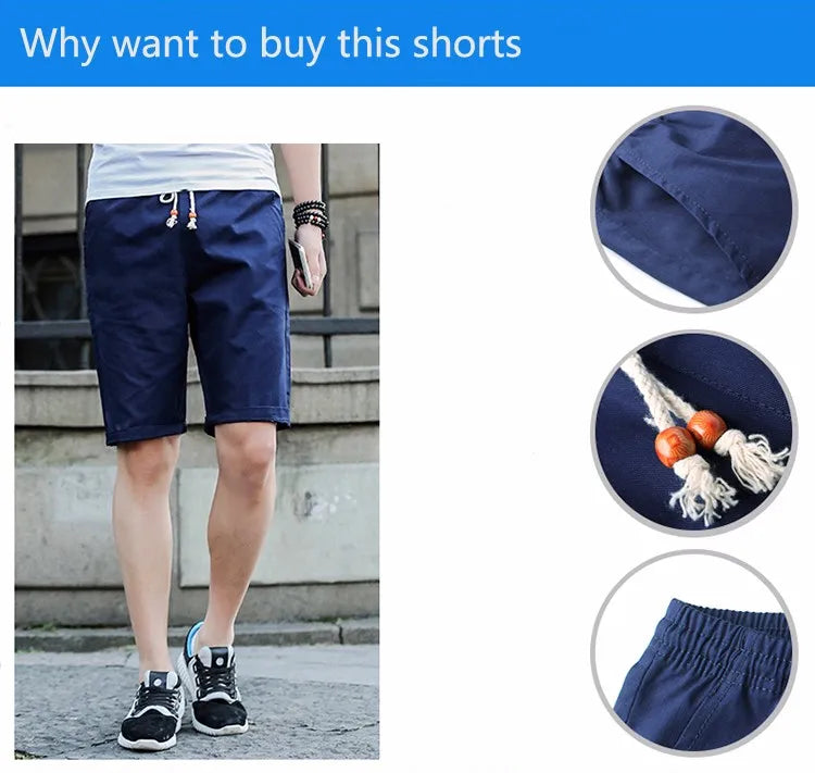 2024 Newest Summer Casual Shorts Men cotton Fashion Style Mens Shorts bermuda beach Black Shorts Plus Size M-5XL  short For Male - reetell