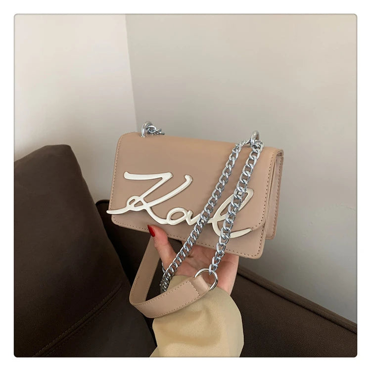 This Year's Popular Bags for Women New Fashion Letter Trend Shoulder Bag Ins Women's Crossbody Small Square Bag Наклонная Сумка - reetell