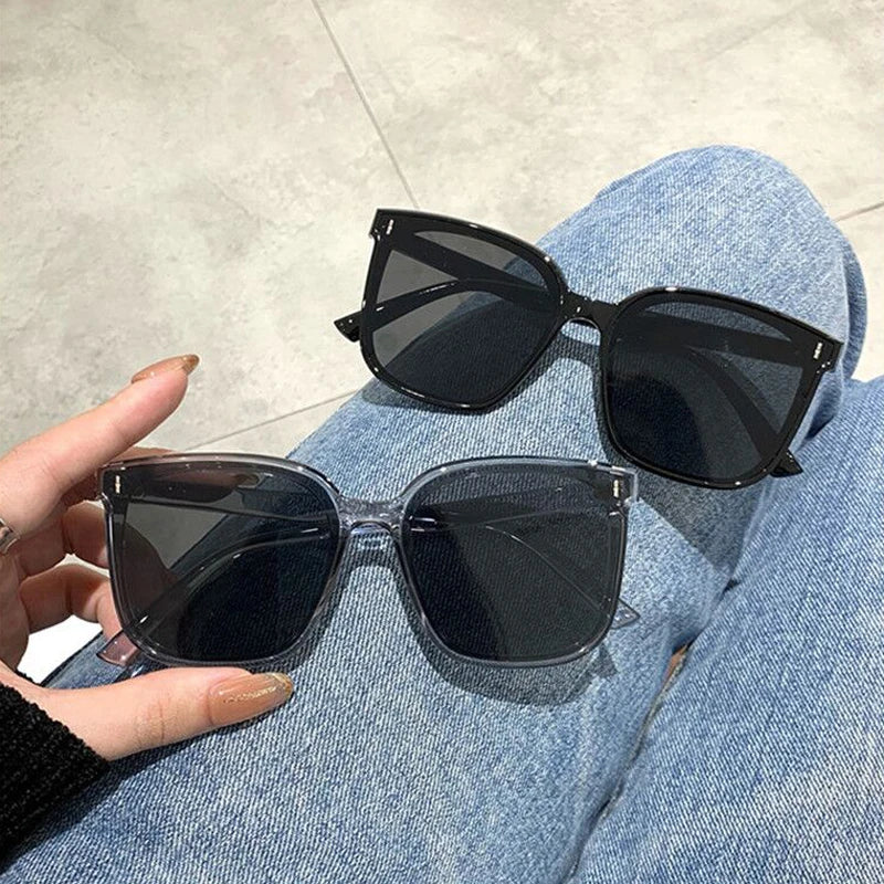 OIMG Vintage Square Sunglasses Women Oversized Sunglass Men Retro Black Sun Glasses Shades Goggle UV400  Oculos De Sol - reetell