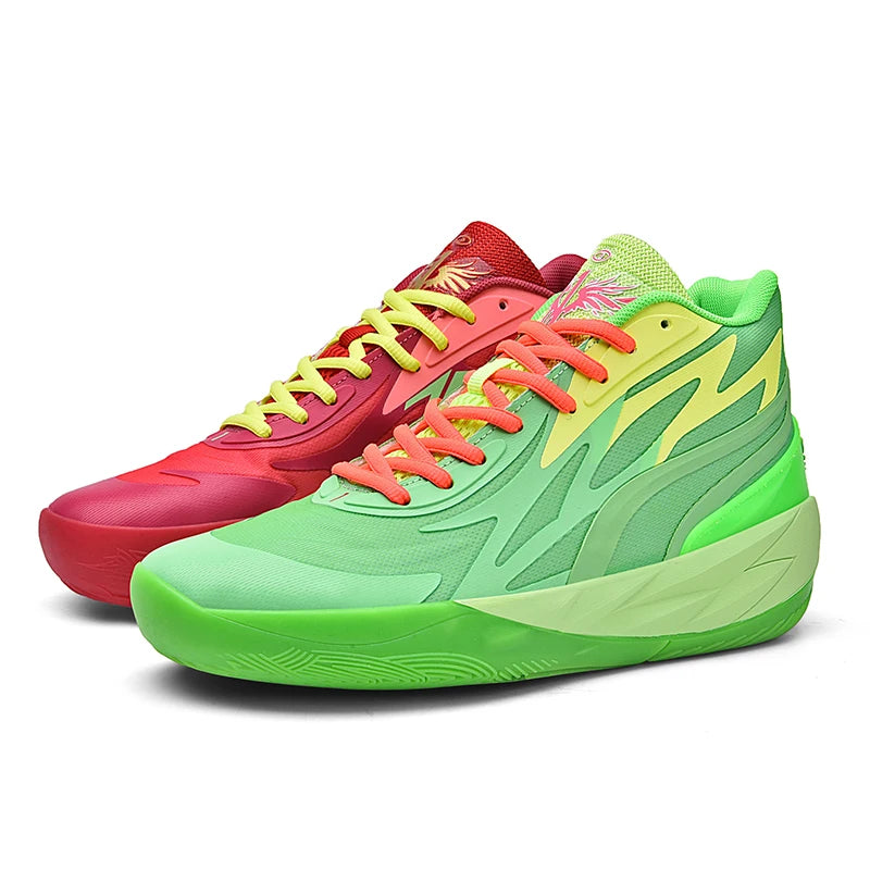 High Quality Lamelo Ball 2 Generation Basketball Shoes Actual Combat Non-slip New Sports Shoes for Men and Women