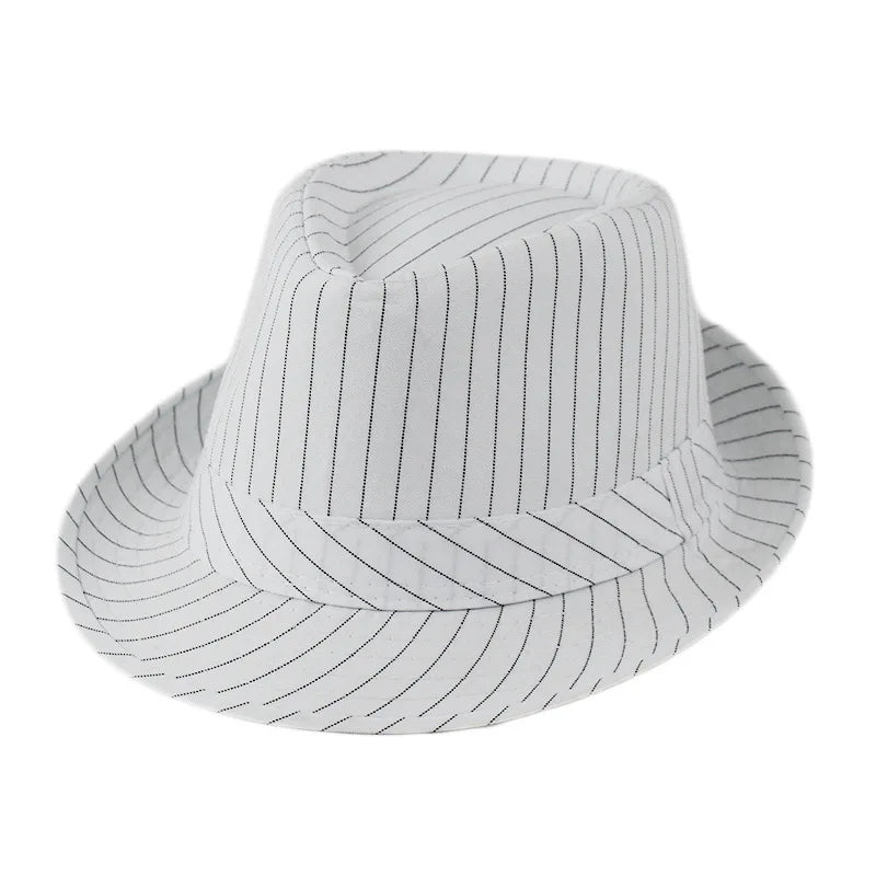 Linen Panama Solid  Jazz Hat Cowboy  Men's Women's Children's British Sun Hat