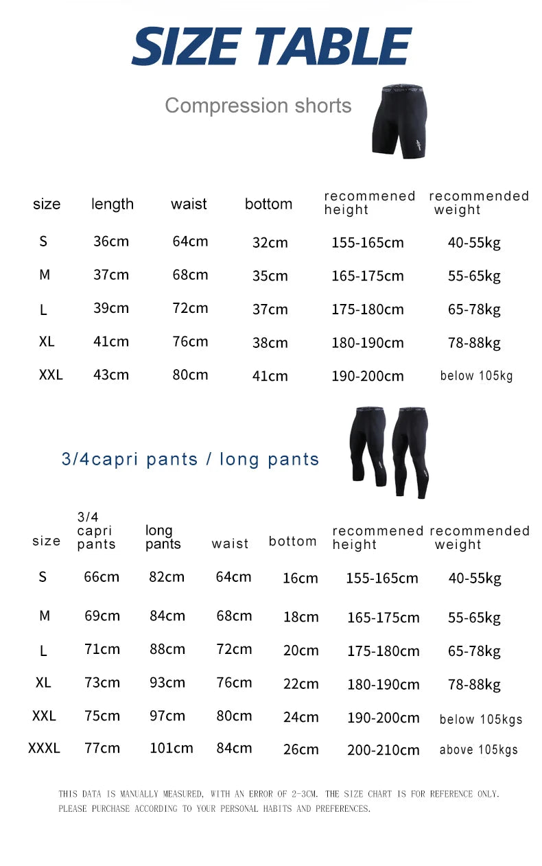 Mens Compression Pants Tights Cool Dry Leggings Sports Baselayer Running Tights Athletic Workout Active Shorts