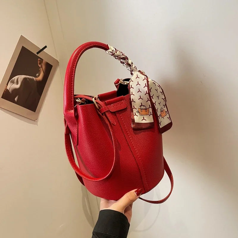 2024 New Women's Bag Fashion Simple Shoulder Bag High Quality Design Handbag PU Commuter Luxury Hot Selling Bolsas Para Mujeres - reetell