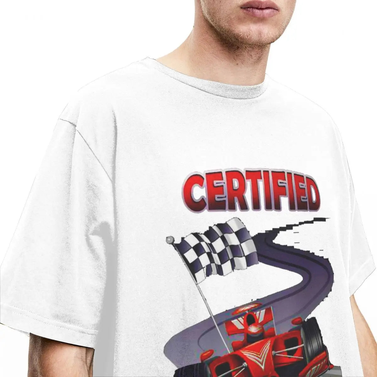 Certified Racist Accessories T-Shirt for Men Women Novelty Cotton Graphic Printed Cloth - reetell