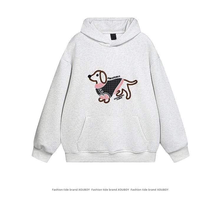 Autumn New Fashion Hooded Sweatshirts Women Clothing O-neck Loose Casual Sweatshirts Vintage Cartoon Printed Top Pullovers - reetell