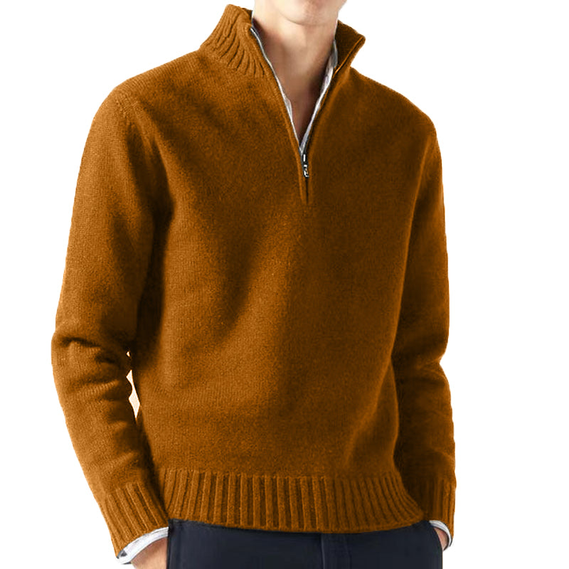 Autum Men Turtlenecks Sweaters Knitwear Pullovers Solid Color Long Sleeved Sweater Male Casual Daily Warm Coats - reetell