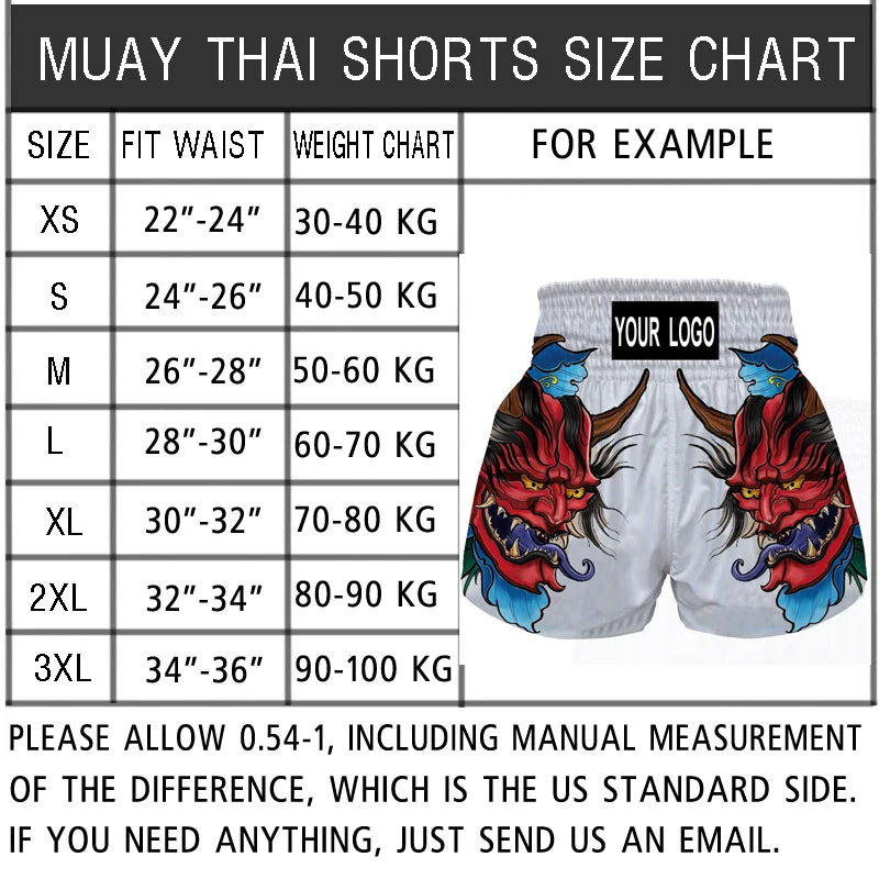 Muay Thai Shorts Mma Boxing Apparel Men's Women's Kids Workout Bodybuilding Gym Sports Training Shorts Fight Kickboxing Pants - reetell