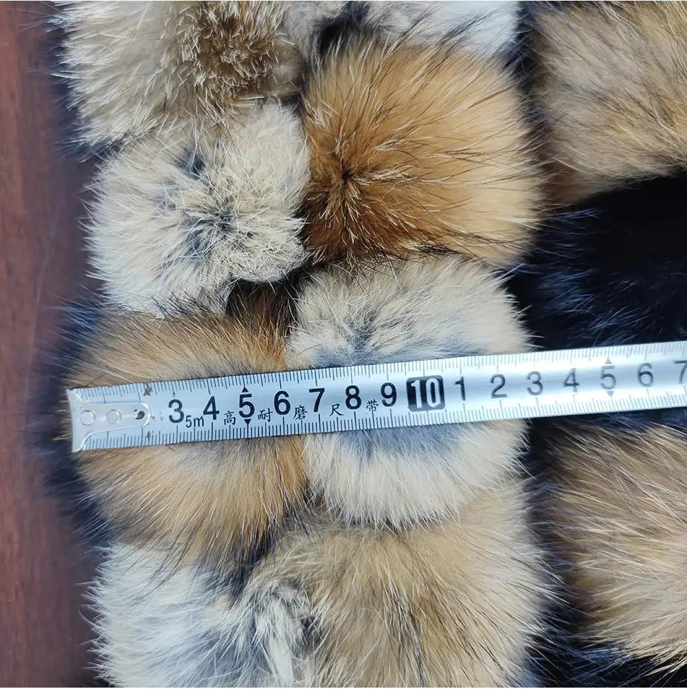 Luxury Brand Women Winter Natural Real Raccoon Fur Scarf Fashion Lady Warm Genuine Fox Fur Neckerchief Real Fox Fur Ring Scarves - reetell