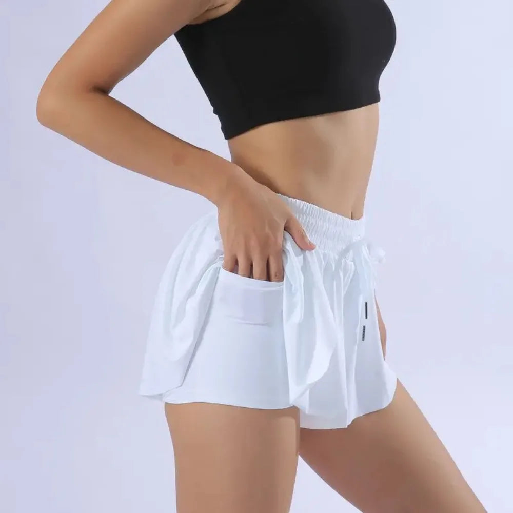 Flowy Athletic Shorts for Women Gym Yoga Workout Running Tennis Skirt Comfy Skort Lounge Cute Clothes Casual Summer - reetell