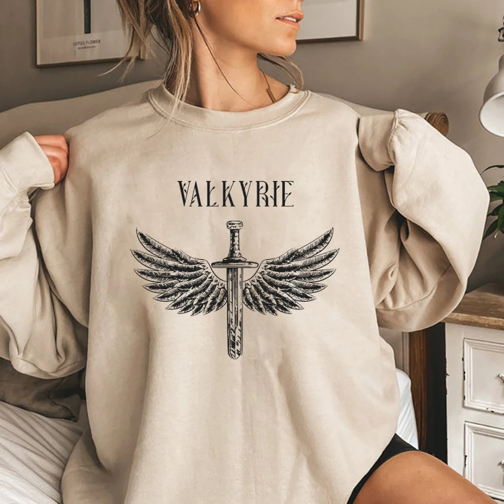 Retro Sarah J Mass Sweatshirt Valkyrie ACOSF Hoodie ACOTAR A Court of Thorns Hoodie Velaris City of Starlight Bookish Sweatshirt - reetell