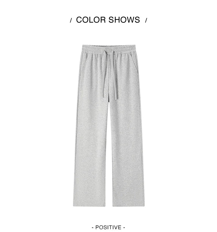 Semir Casual Pants Women Cover Flesh Wide-Leg Pants Simple Temperament Lazy Style Solid Color Versatile Long Pants - reetell