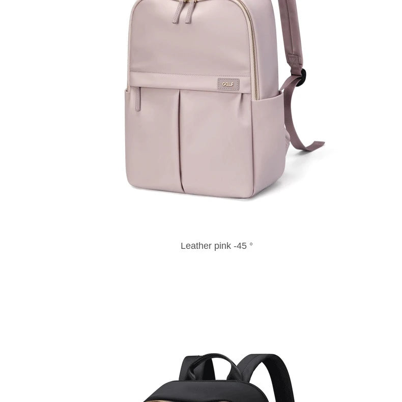 GOLF Backpack Women's Simple Commuting Travel Computer Backpack Canvas Large Capacity Student backpack 16 inch laptop computer